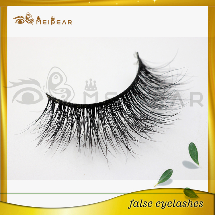 Whole natural long handmade private label mink lashes